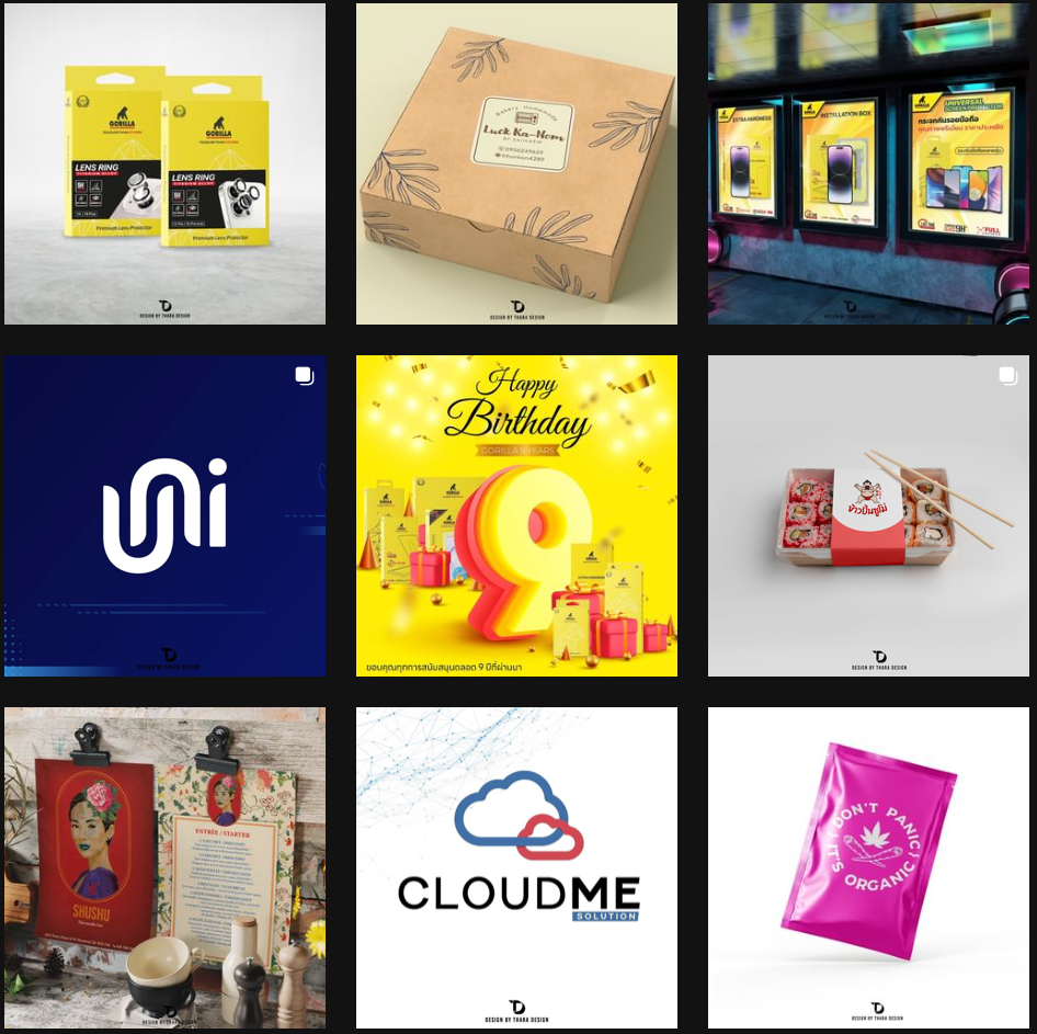 Thara Design portfolio work
